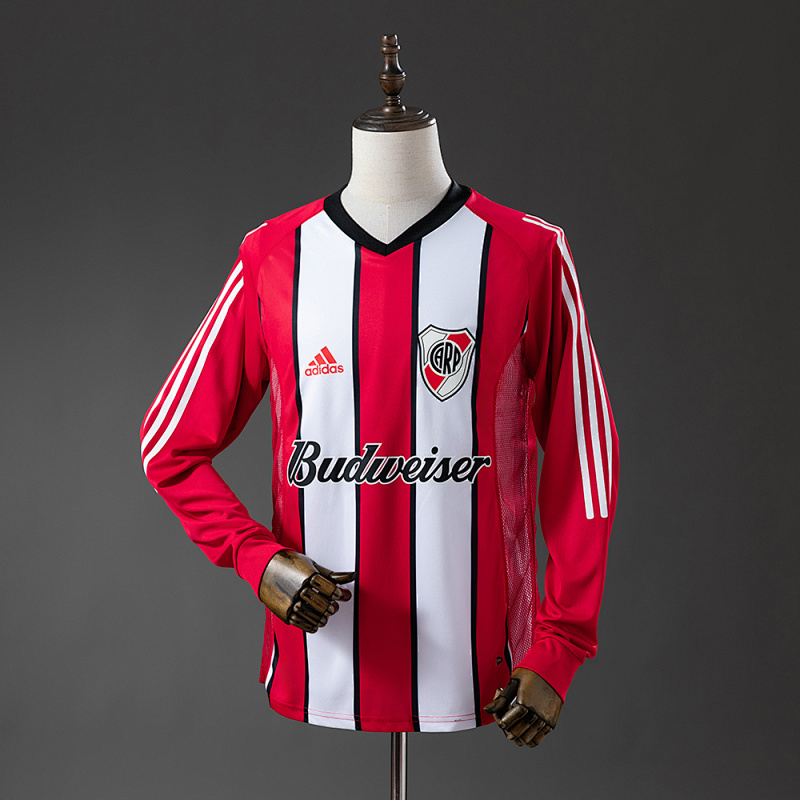 River Plate 03-04 Away Long Sleeve Retro Jersey S-XXL